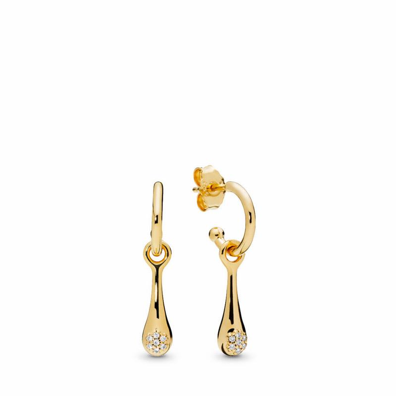 Pandora Australia Shine™ Modern LovePods™ Earrings - 18ct Gold Plated | VYRUSC901